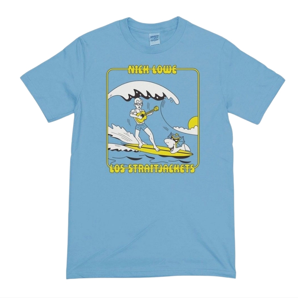 Rick Lowe & Los Strait Jackets Graphic Surfing T-Shirt L